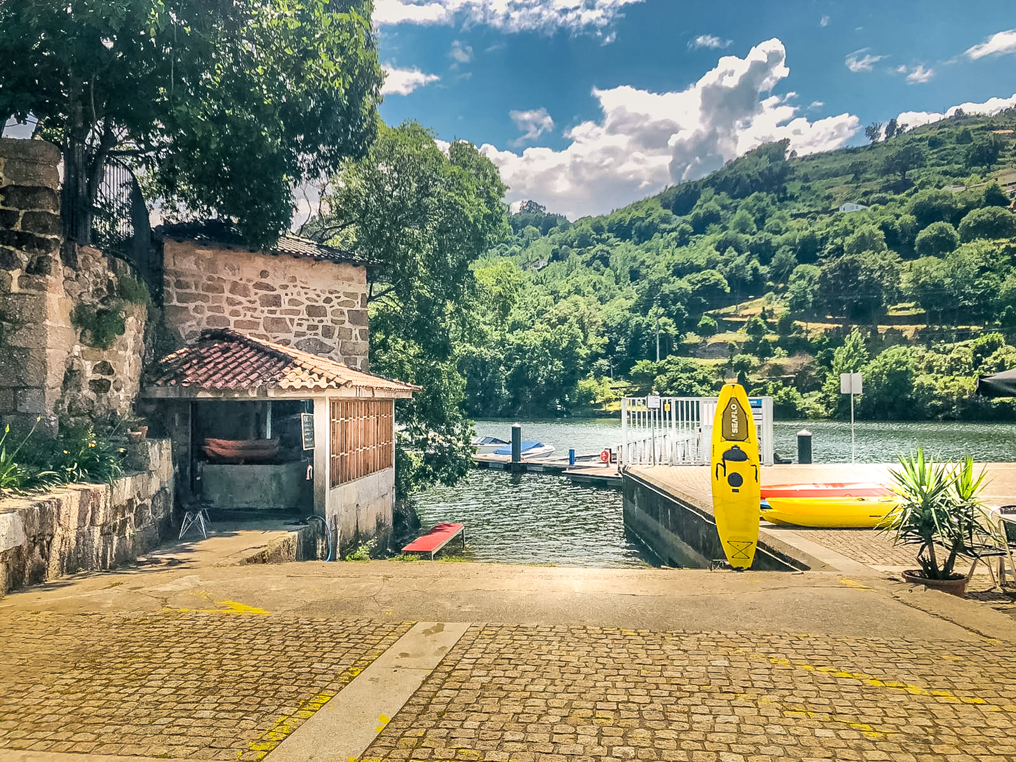 The docks where the Bestança meets the Douro at Porto Antigo